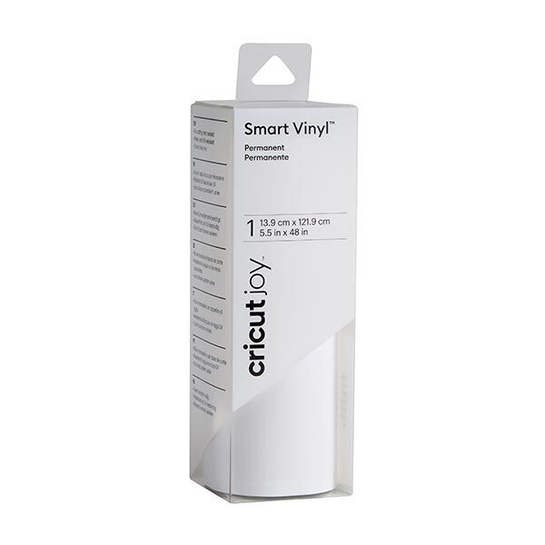 Film vinyle permanent Cricut Joy Smart [ 13,9 x 121,9 cm ] – blanc,  image number 1