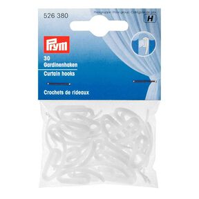 Crochets de rideau, 30 unités – blanc | Prym, 