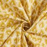 Tissu en coton Cretonne Feuilles abstraites – moutarde/ivoire,  thumbnail number 3