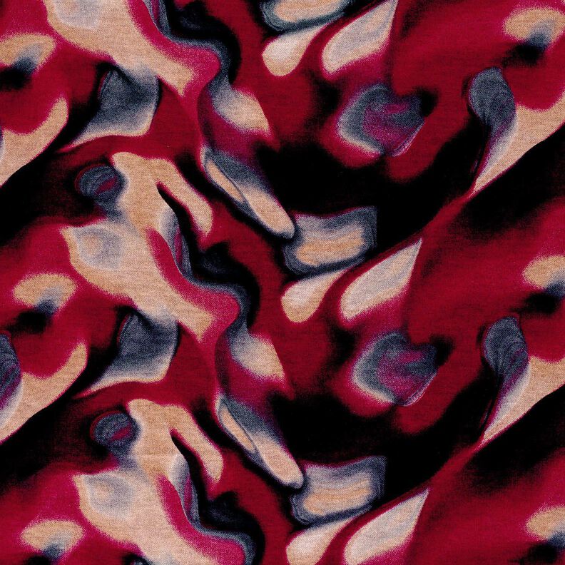 Jersey romanite Aurores boréales – rouge bordeaux/bleu acier, image number 1