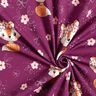Jersey coton Renard et fleurs | Glitzerpüppi – raisin/orange pêche,  thumbnail number 3