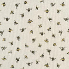 Tissu de décoration Semi-panama Petites abeilles – nature, 