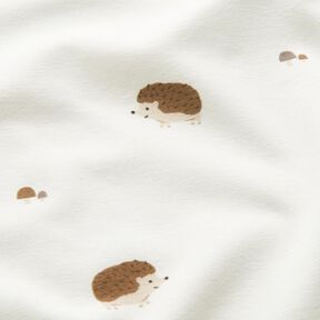 Jersey coton Joyeux hérissons – écru, 