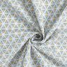 Tissu en coton Cretonne Formes géométriques – blanc/olive,  thumbnail number 3