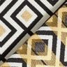 Tissu décoratif Jacquard Losanges Art Déco – écru/or,  thumbnail number 4