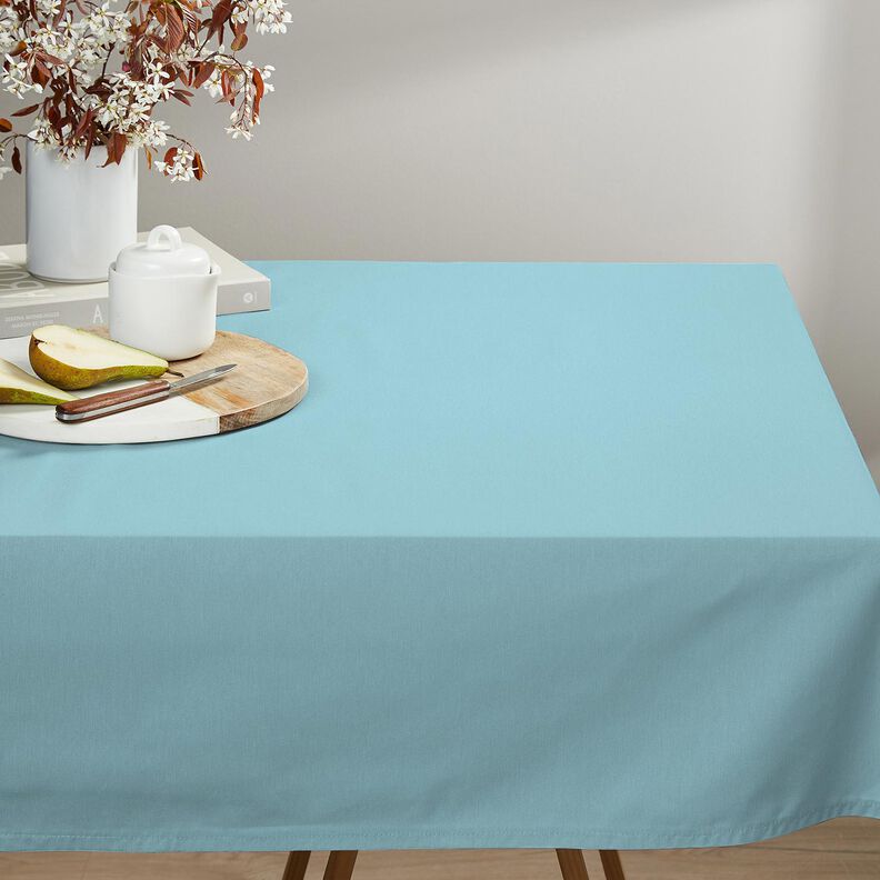 Pur lin lourd Uni – bleu clair, image number 7