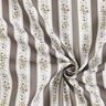 Popeline de coton Rayures fleuries – blanc/kaki,  thumbnail number 3