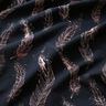 Jersey coton Plumes dorées | Glitzerpüppi – bleu noir/vieux rose foncé,  thumbnail number 2
