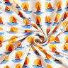Sweatshirt gratté Voiliers au coucher du soleil – blanc/bleu,  thumbnail number 3