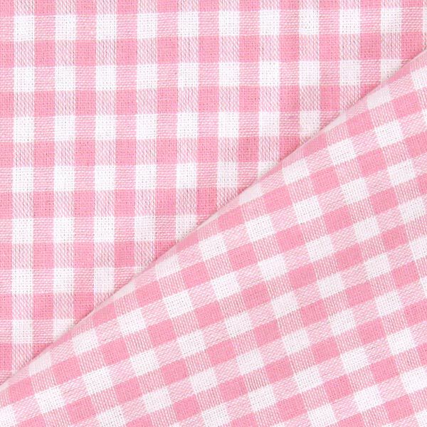Tissu en coton Vichy - 0,5 cm – rose,  image number 3