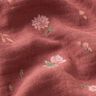Tissu double gaze de coton Fleurs délicates | by Poppy – bordeaux,  thumbnail number 2