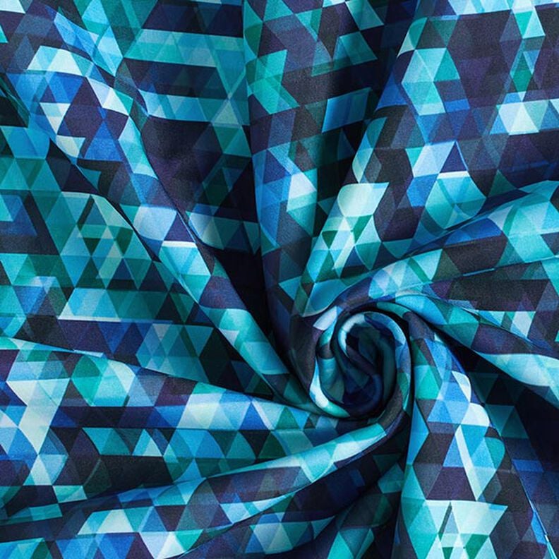Softshell Triangles multicolores Impression numérique – bleu nuit/turquoise,  image number 4