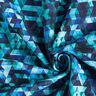 Softshell Triangles multicolores Impression numérique – bleu nuit/turquoise,  thumbnail number 4