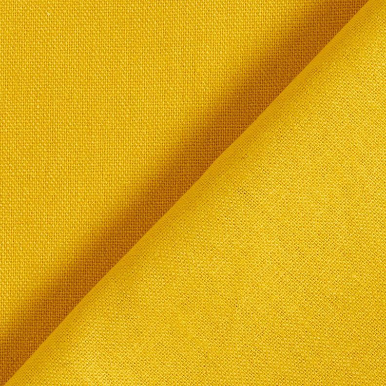 Pur lin lourd Uni – jaune soleil, image number 3