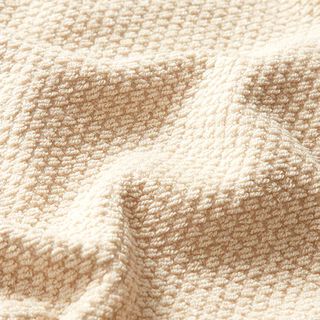 Tissu éponge Structure – beige clair, 