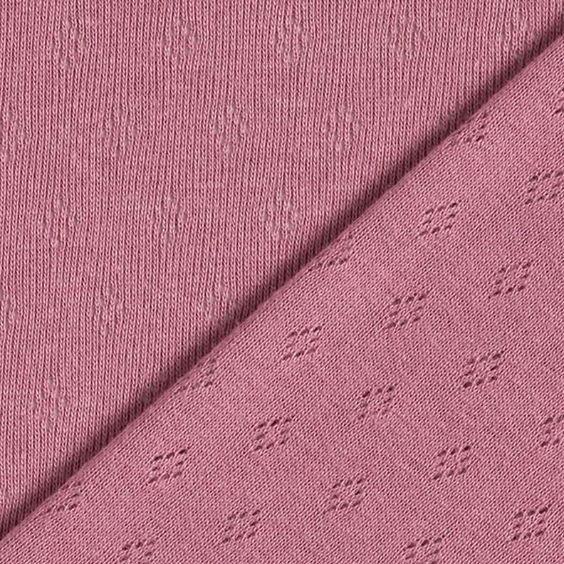 Jersey finement tricoté à motif ajouré – violet pastel,  image number 5
