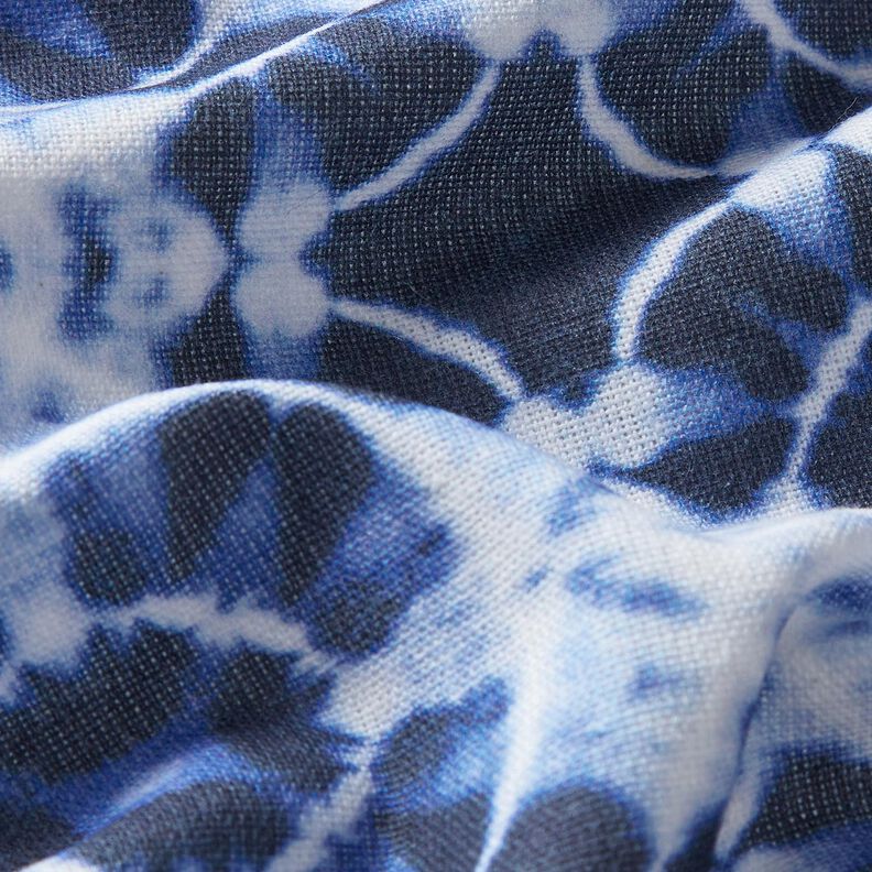 Tissu de décoration Canvas Batik-Kreise – indigo/blanc, image number 2