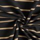 Coton stretch Rayures scintillantes – noir/or,  thumbnail number 4