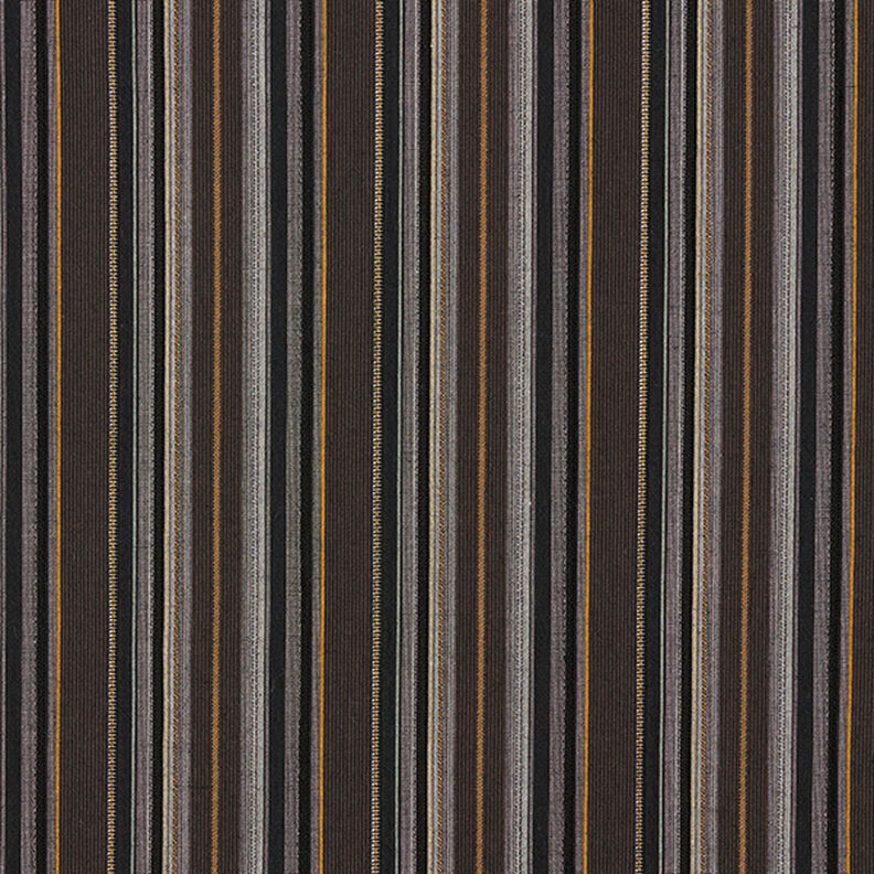 Coton mélangé Rayures – marron noir,  image number 1