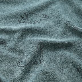 Jersey éponge Dinosaures – bleu pigeon, 