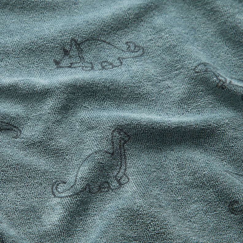 Jersey éponge Dinosaures – bleu pigeon,  image number 2