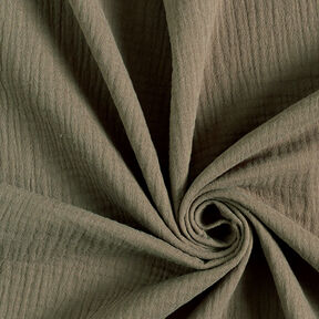 Tissu double gaze de coton – gris schiste, 