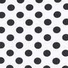 Jersey coton à gros pois – blanc/noir,  thumbnail number 1