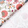 Tissu en coton Popeline Élégantes vrilles de fleurs – blanc/baies,  thumbnail number 4