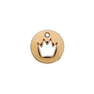 Pièce décor métalliqueative Couronne [ Ø 12 mm ] – or métallique, 