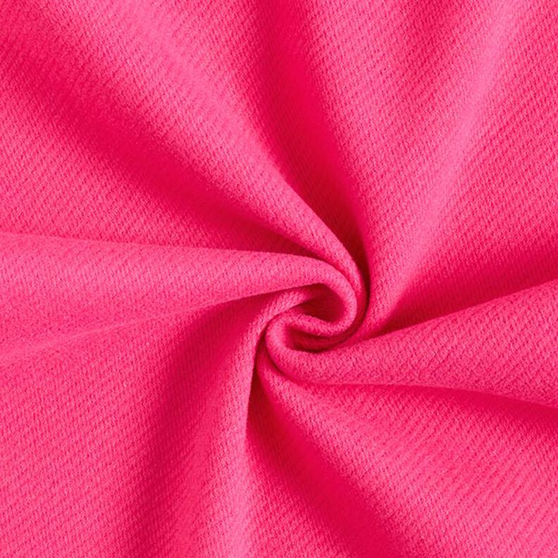 Tissu pour manteau en laine mélangée, uni – rose intense,  image number 1