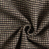 Tissu pour manteau double face Pied de poule/uni – gris clair/noir,  thumbnail number 4