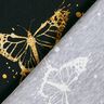 Jersey coton Papillons dorés | Glitzerpüppi – noir,  thumbnail number 4