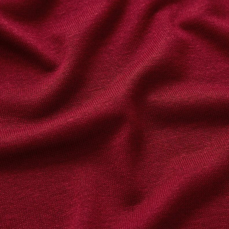 Jersey d’été léger en viscose – rouge bordeaux,  image number 2
