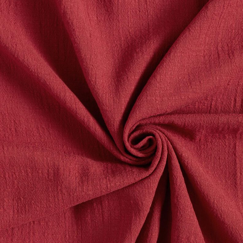 Tissu en coton aspect lin – terre cuite,  image number 1
