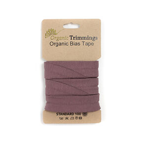 Biais Jersey de coton bio [3 m | 20 mm] – aubergine, 