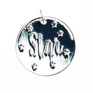 Pendentif Star [16 mm x 17 mm] | Rico Design – argent, 