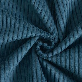 Tissu de revêtement velours côtelé doux – bleu nuit, 