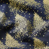 Tissu en coton Popeline Sapins avec poussière d’or – bleu nuit/or,  thumbnail number 2