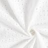 Tissu en coton Décor de broderie ajourée – blanc,  thumbnail number 3