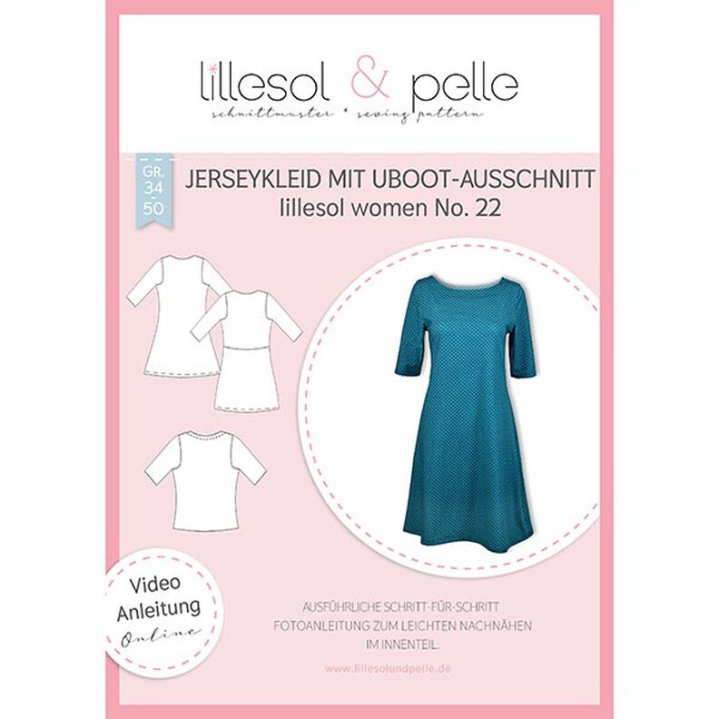 Robe jersey encolure bateau, Lillesol & Pelle No. 22 | 34 - 50,  image number 1