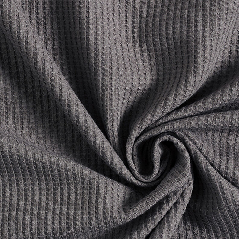 Jersey de coton gaufré uni – gris,  image number 1