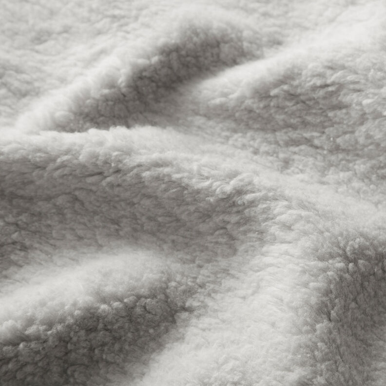 Sherpa Coton mélangé Uni – argent,  image number 2