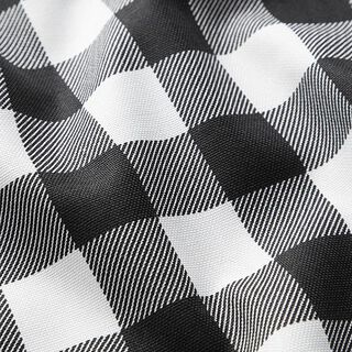 Coton enduit Carreaux – noir, 