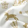 Tissu en coton Cretonne Renne et étoiles – ivoire/or,  thumbnail number 2