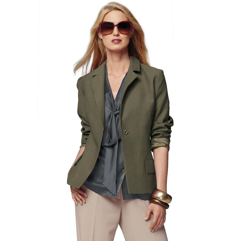 Bi-Stretch Gabardine – kaki,  image number 6