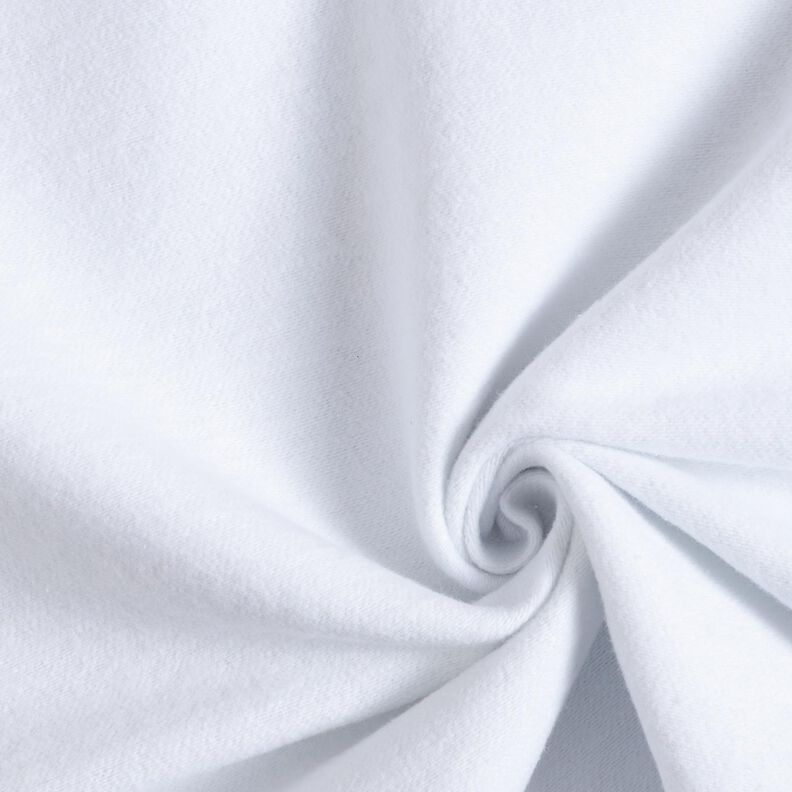 Tissu en coton Molton – blanc – Échantillon,  image number 2
