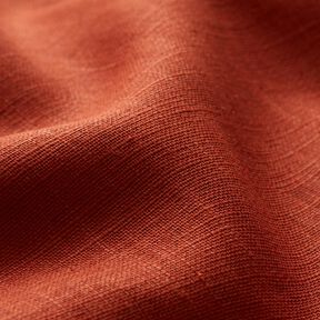 Tissu de lin en ramie mélangée medium – terre cuite, 