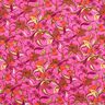 Jersey viscose zarte Blumen – pourpre/rouge feu,  thumbnail number 1