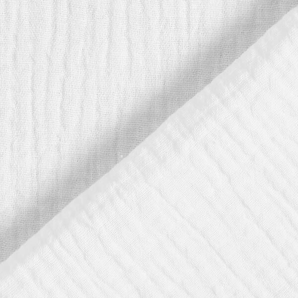 GOTS Tissu double gaze de coton | Tula – blanc,  image number 4