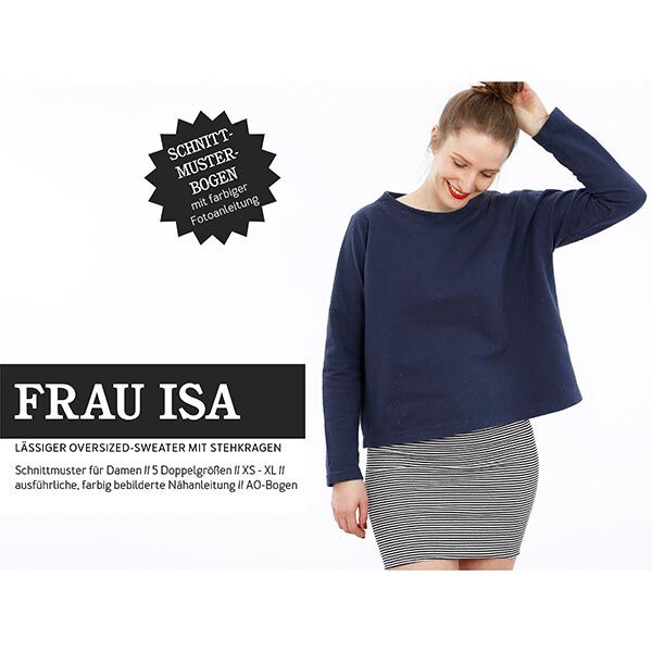 FRAU ISA - Pull à col montant, Studio Schnittreif  | XS -  XL,  image number 1